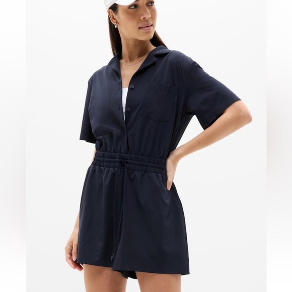 Athleta Avenue Romper navy size large tall - Picture 1 of 10